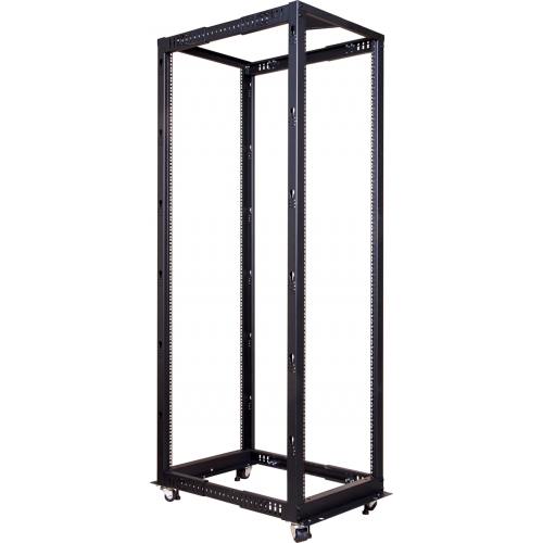 Depth adjustable four post rack